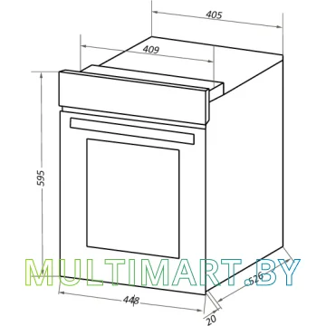 Электрический духовой шкаф MAUNFELD EOEC.516B картинка 7